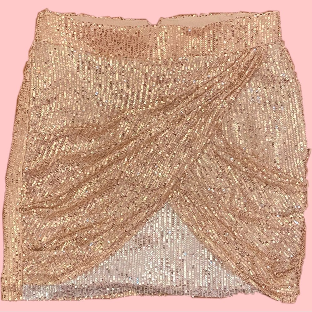 Gold Glitter Skirt